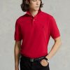 Rote Poloshirts aus Mesh im Slim Fit von Ralph Lauren für Herren
