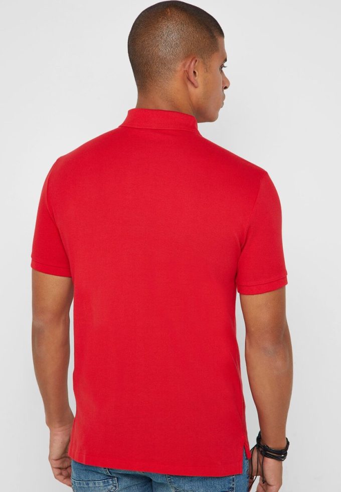 Rote Poloshirts aus Mesh von Ralph Lauren für Herren