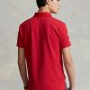 Rote Poloshirts aus Netzstoff mit großem Pony von Ralph Lauren für Herren