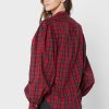 Rote Ralph Lauren Button-Down-Oberteile für Damen