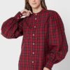 Rote Ralph Lauren Button-Down-Oberteile für Damen