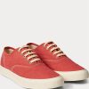 Rote Ralph Lauren Canvas-Sneaker für Herren