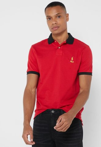 Rote Ralph Lauren Essential T-Shirts für Herren