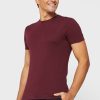 Rote Ralph Lauren Herren-T-Shirts mit Rundhalsausschnitt im 3er-Pack