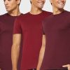 Rote Ralph Lauren Herren-T-Shirts mit Rundhalsausschnitt im 3er-Pack