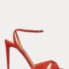 Rote Ralph Lauren Kandice Pumps aus Ziegenwildleder für Damen Rote Ralph Lauren Kandice Pumps aus Ziegenwildleder für Damen