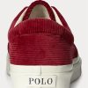 Rote Ralph Lauren Keaton Cord-Sneaker für Herren