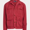 Rote Ralph Lauren Twill-Watjacken für Herren