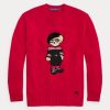 Rote Ralph Lauren Unar New Year Bear Pullover für Damen