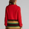 Rote Ralph Lauren Wollpullover für Damen