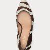 Schokoladenbraune Ralph Lauren Lanette Haircalf Heels für Damen