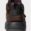 Schokoladenbraune Ralph Lauren PS100 High-Top-Sneakers aus Wildleder für Herren