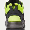 Schwarz / Gelbe Ralph Lauren PS100 High-Top-Sneaker für Herren