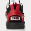 Schwarz / Rot Herren Ralph Lauren PS100 High-Top Sneakers