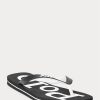 Schwarz / Weiß Herren Ralph Lauren Bolt Logo Flip Flops