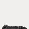 Schwarze Ballerinas aus gestepptem Lammleder von Ralph Lauren für Damen
