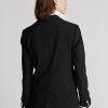 Schwarze Blazer aus Wollmischung für Damen von Ralph Lauren