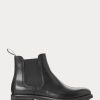 Schwarze Chelsea-Stiefel aus Leder von Ralph Lauren für Herren