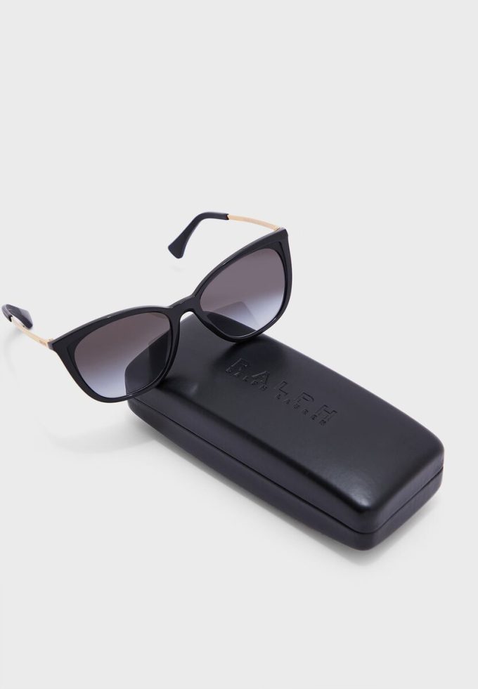 Schwarze Damen Ralph Lauren 0Ra5280 Wayfarers Sonnenbrille