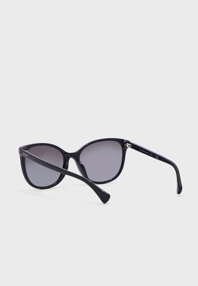 Schwarze Damen Ralph Lauren 0Ra5282U Wayfarer-Sonnenbrille