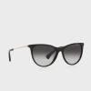 Schwarze Damen Ralph Lauren 0Ra5290 Cat-Eye-Sonnenbrille