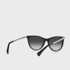 Schwarze Damen Ralph Lauren 0Ra5290 Cat-Eye-Sonnenbrille