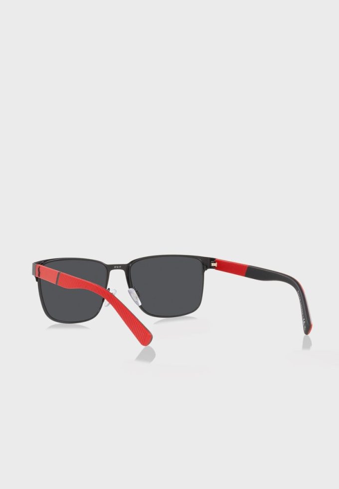 Schwarze Herren-Sonnenbrille „Ralph Lauren 0Ph3143 Wayfarers“