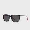 Schwarze Herren-Wayfarer-Sonnenbrille Ralph Lauren 0Ph4185U