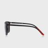 Schwarze Herren-Wayfarer-Sonnenbrille Ralph Lauren 0Ph4185U