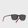 Schwarze Herren-Wayfarer-Sonnenbrille Ralph Lauren 0Ph4185U