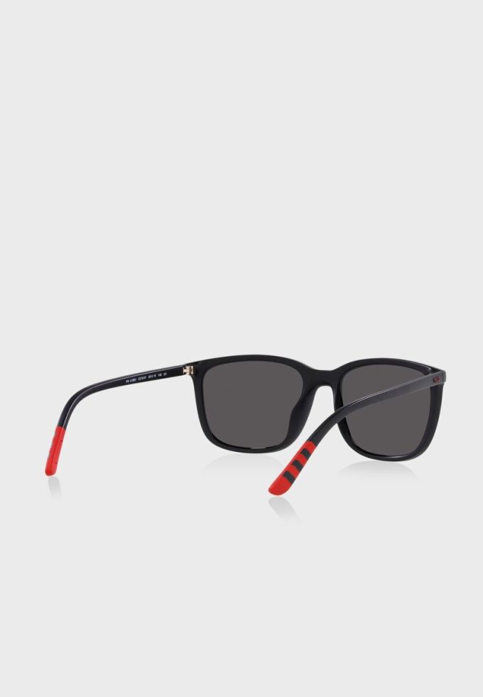 Schwarze Herren-Wayfarer-Sonnenbrille Ralph Lauren 0Ph4185U
