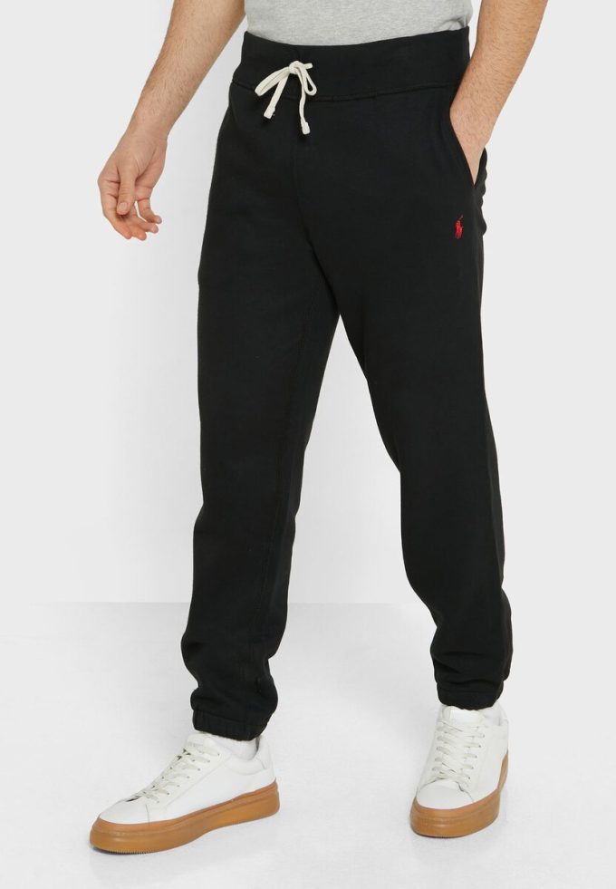 Schwarze Jogginghose mit Kordelzug für Herren von Ralph Lauren