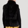 Schwarze Lammfellweste von Ralph Lauren für Damen
