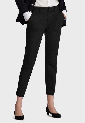 Schwarze maßgeschneiderte Hosen von Ralph Lauren für Damen