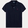 Schwarze Poloshirts aus Kaschmir im Slim Fit von Ralph Lauren für Damen