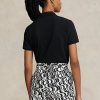 Schwarze Poloshirts aus Mesh im Classic Fit von Ralph Lauren für Damen