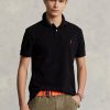 Schwarze Poloshirts aus Mesh im Slim Fit von Ralph Lauren für Herren