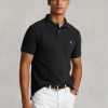 Schwarze Poloshirts aus Mesh im Slim Fit von Ralph Lauren für Herren