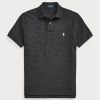 Schwarze Poloshirts aus Mesh im Slim Fit von Ralph Lauren für Herren