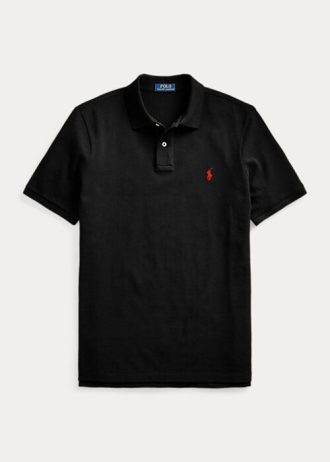 Schwarze Poloshirts aus Netzstoff von Ralph Lauren für Herren