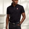 Schwarze Poloshirts mit Bären-Print für Herren von Ralph Lauren