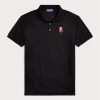 Schwarze Poloshirts mit Bären-Print für Herren von Ralph Lauren