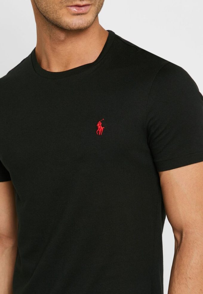Schwarze Poloshirts mit Logo-Stickerei für Herren von Ralph Lauren
