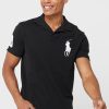 Schwarze Poloshirts mit Ralph Lauren-Logo für Herren
