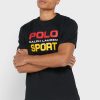 Schwarze Poloshirts mit Rundhalsausschnitt für Herren von Ralph Lauren
