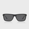 Schwarze quadratische Sonnenbrille Ralph Lauren 0PH4153 für Herren