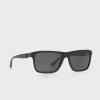 Schwarze quadratische Sonnenbrille Ralph Lauren 0PH4153 für Herren