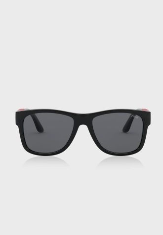Schwarze quadratische Sonnenbrille Ralph Lauren 0PH4162 für Herren