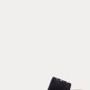 Schwarze Ralph Lauren Andela Sandalen aus Kalbswildleder für Damen