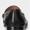 Schwarze Ralph Lauren Chalmers Pennyloafer aus brüniertem Kalbsleder für Herren